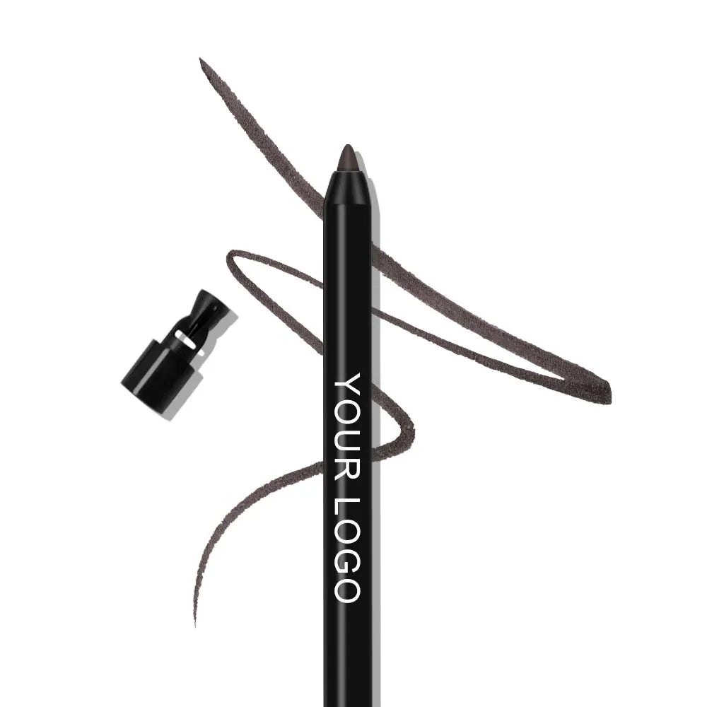 Private Label Adapter Glitter Retractable Eye Liner Tool Cosmetics Makeup Rotating Matte Waterproof Cream Eyeliner Pencil