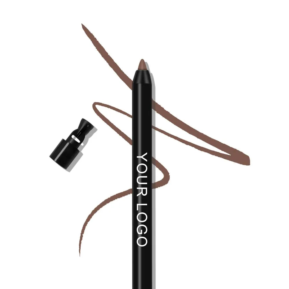 Private Label Adapter Glitter Retractable Eye Liner Tool Cosmetics Makeup Rotating Matte Waterproof Cream Eyeliner Pencil