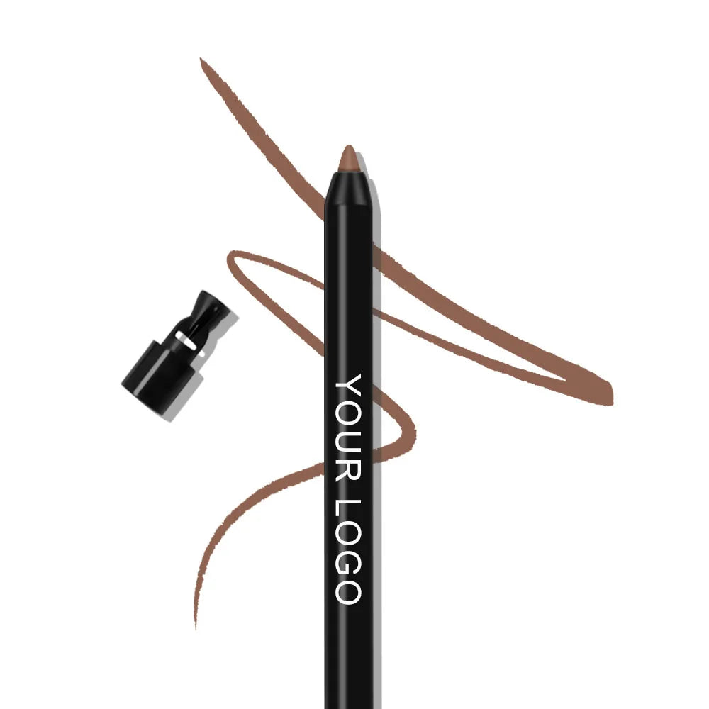 Private Label Adapter Glitter Retractable Eye Liner Tool Cosmetics Makeup Rotating Matte Waterproof Cream Eyeliner Pencil