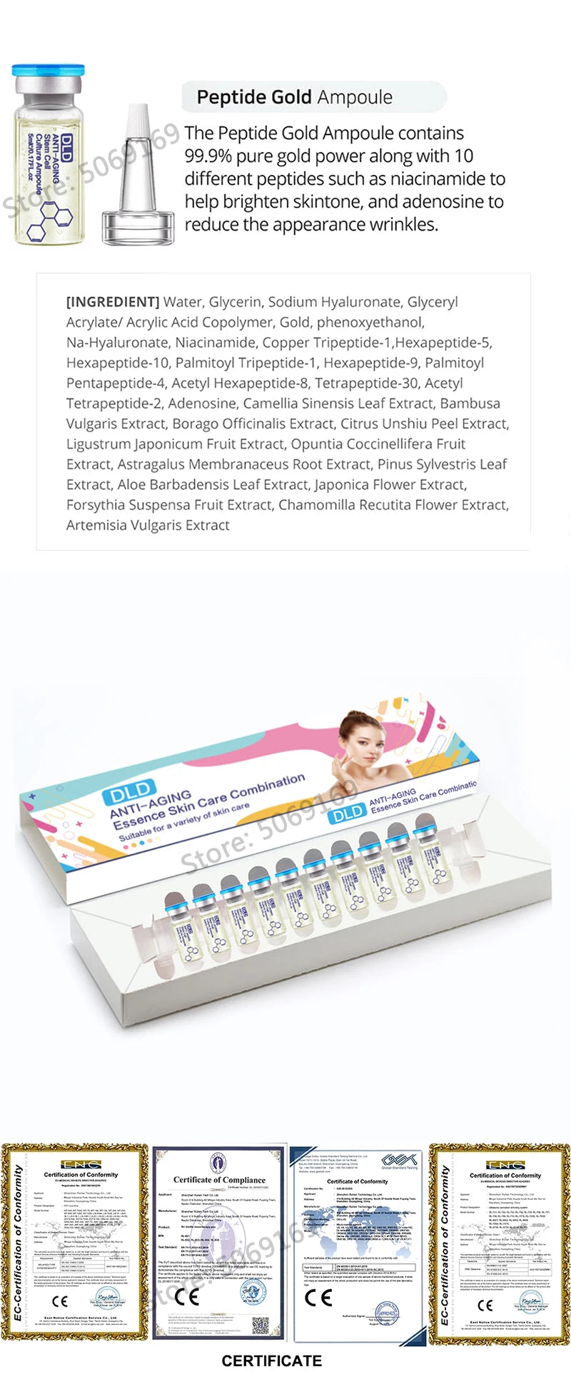 BB Booster Starter Kit Vitamin C Hyaluronic Acid Anit-Wrinkle Skin Treatment Spa Brightening Fluids For Facial Repair Skin Care