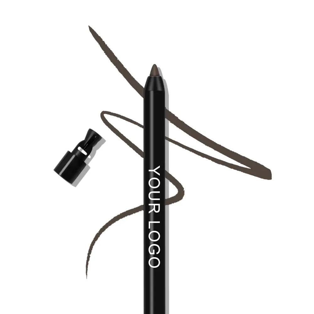 Private Label Adapter Glitter Retractable Eye Liner Tool Cosmetics Makeup Rotating Matte Waterproof Cream Eyeliner Pencil