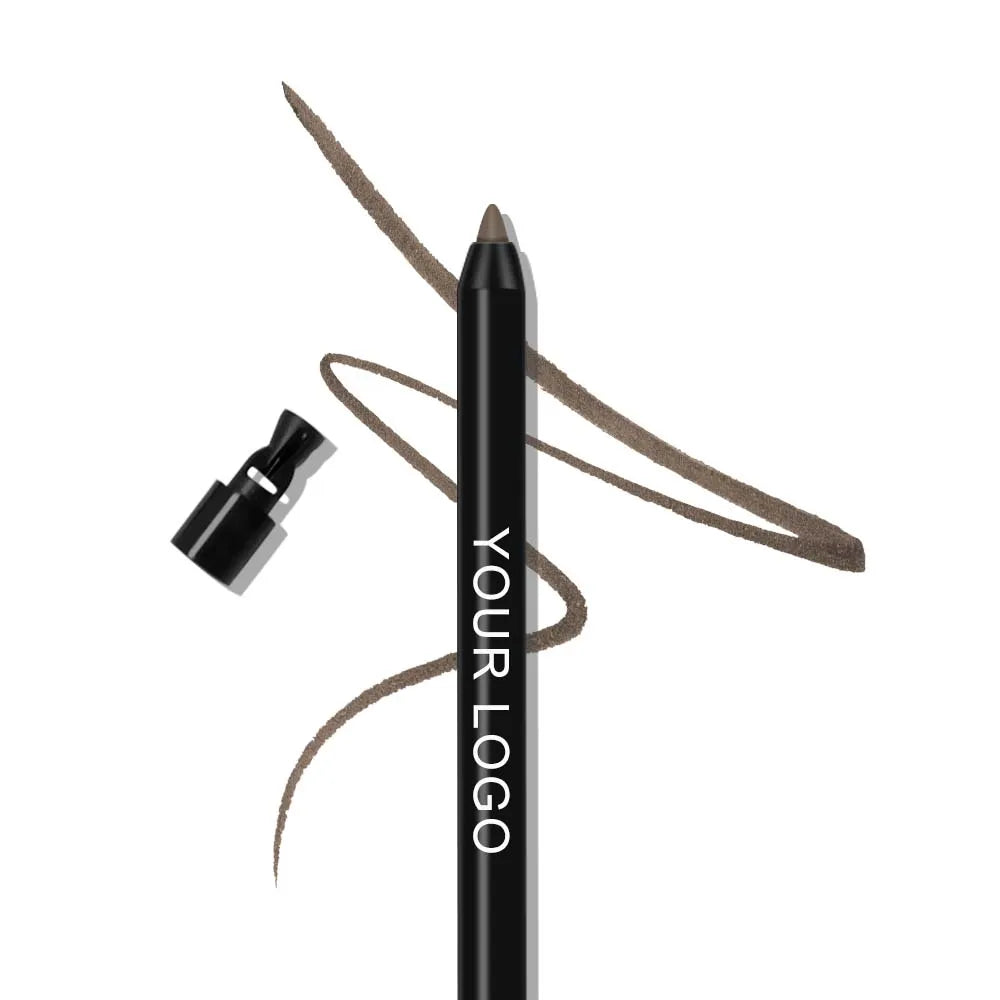 Private Label Adapter Glitter Retractable Eye Liner Tool Cosmetics Makeup Rotating Matte Waterproof Cream Eyeliner Pencil