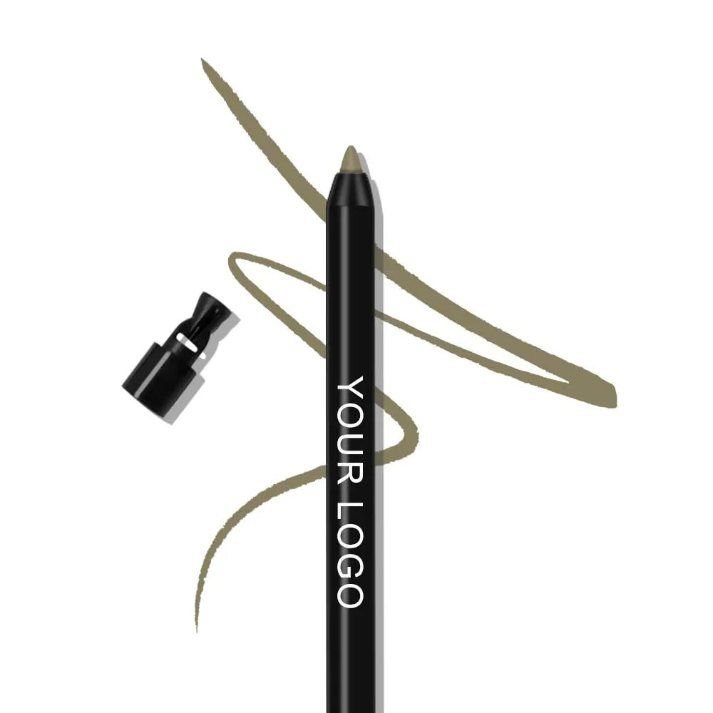 Private Label Adapter Glitter Retractable Eye Liner Tool Cosmetics Makeup Rotating Matte Waterproof Cream Eyeliner Pencil