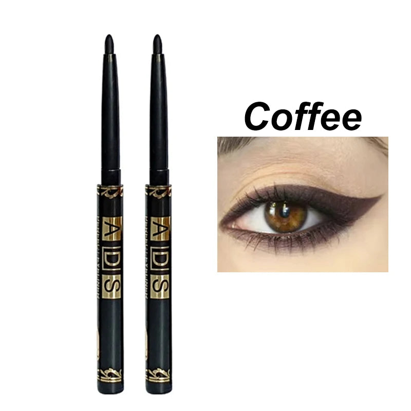 1/2/5/12pcs Waterproof Black Eyeliner Pencils Long Lasting Easy To Wear Eye Liner Gel Matte Anti-smudging for Bold Eye Makeup