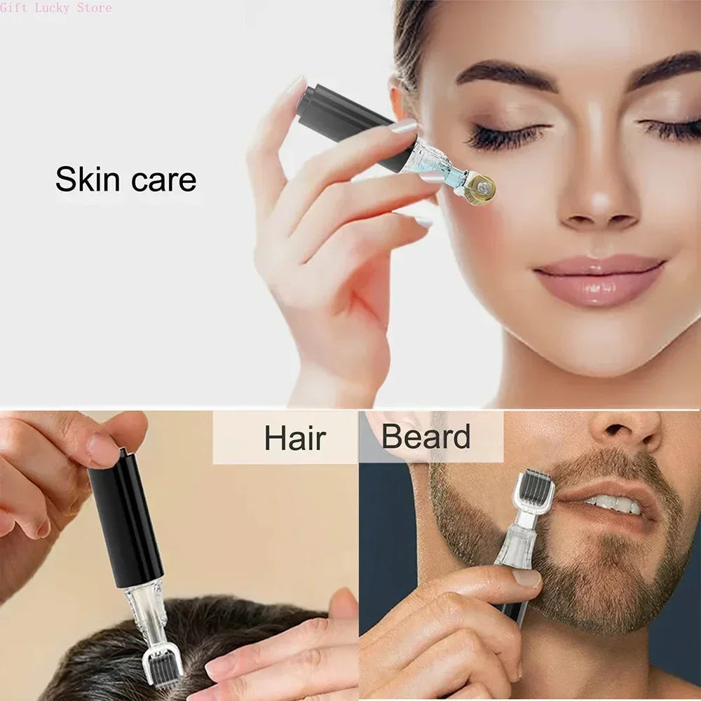 2025 New Skin Hydration Roller Micro Infusion System Oil Delivery Lip Plumper Face Brow Hair Scalp Serum Applicator Beauty Tool