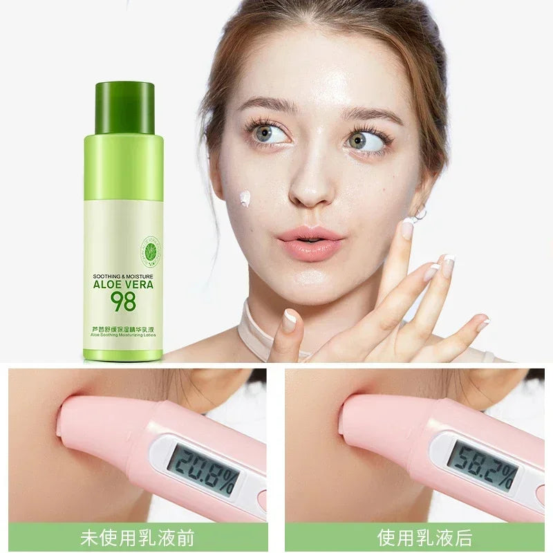 120ml Brand Aloe Vera Face Toner Tonic Hydration Skin Care Pore Minimizer Oil Control Makeup Cream Toner Soothing Moisture