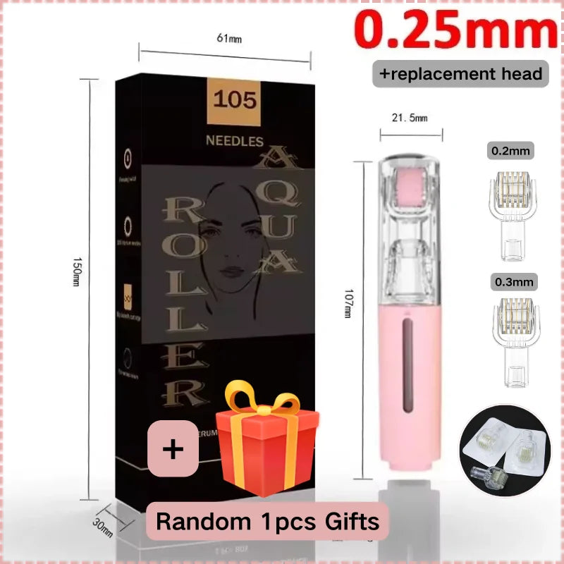 2025 New Skin Hydration Roller Micro Infusion System Oil Delivery Lip Plumper Face Brow Hair Scalp Serum Applicator Beauty Tool