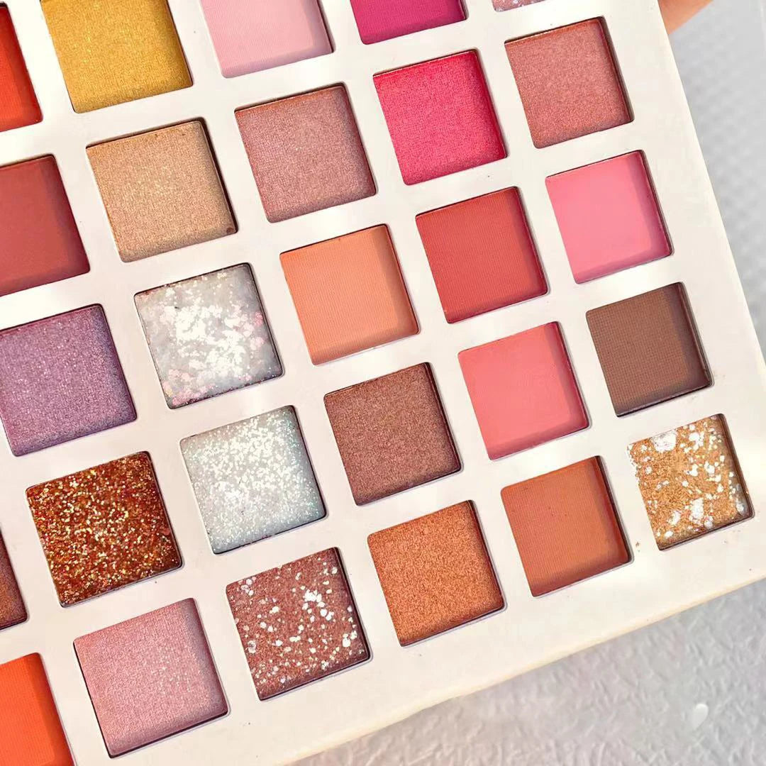 42 Colors Cute Girl Eyeshadow Palette Glitter Pearlescent Eyeshadow Waterproof Eye Plate Shimmer Matte Makeup Female Cosmetics