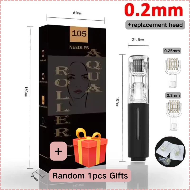 2025 New Skin Hydration Roller Micro Infusion System Oil Delivery Lip Plumper Face Brow Hair Scalp Serum Applicator Beauty Tool