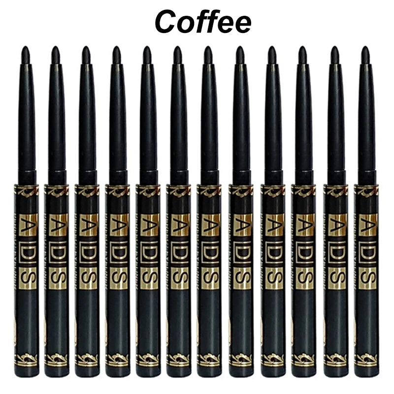 1/2/5/12pcs Waterproof Black Eyeliner Pencils Long Lasting Easy To Wear Eye Liner Gel Matte Anti-smudging for Bold Eye Makeup