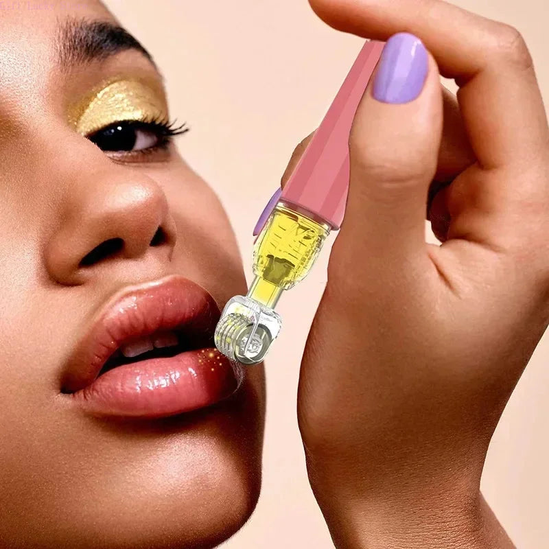 2025 New Skin Hydration Roller Micro Infusion System Oil Delivery Lip Plumper Face Brow Hair Scalp Serum Applicator Beauty Tool