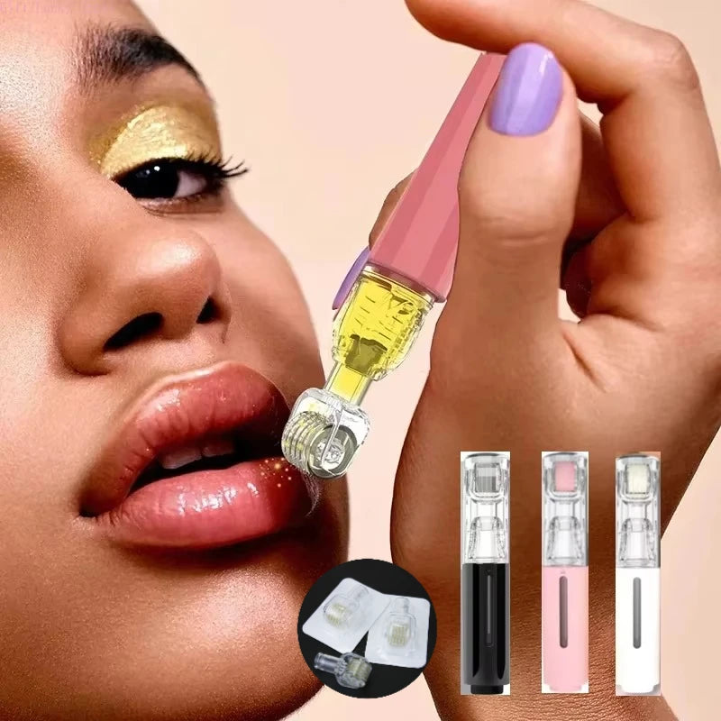 2025 New Skin Hydration Roller Micro Infusion System Oil Delivery Lip Plumper Face Brow Hair Scalp Serum Applicator Beauty Tool