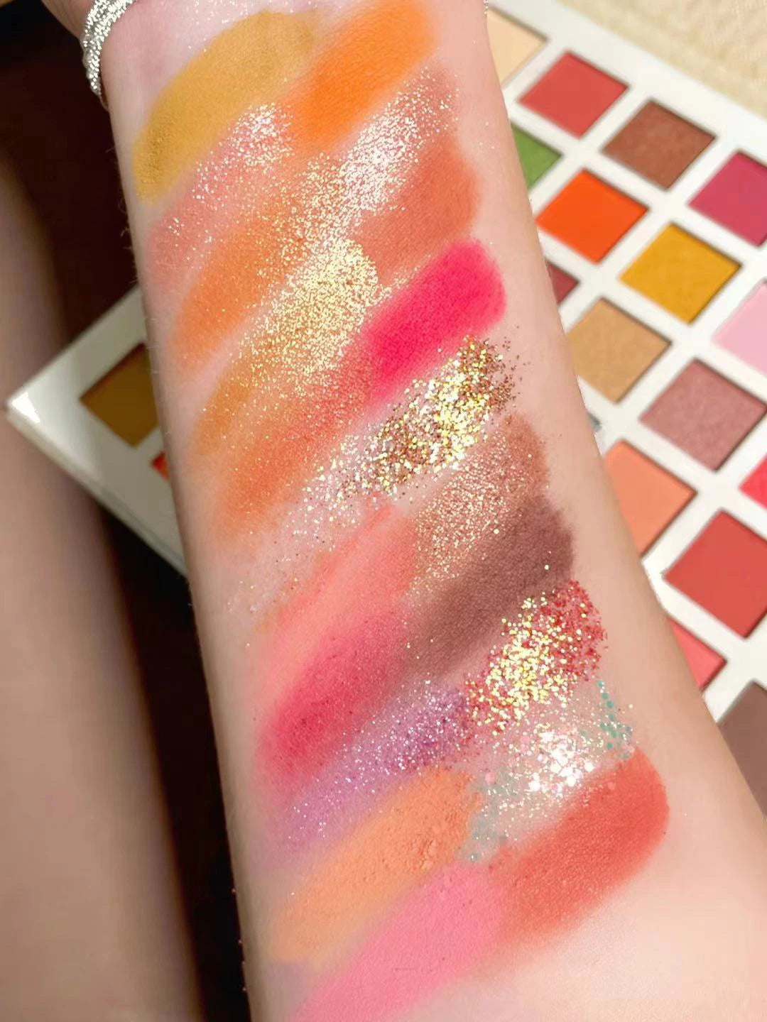 42 Colors Cute Girl Eyeshadow Palette Glitter Pearlescent Eyeshadow Waterproof Eye Plate Shimmer Matte Makeup Female Cosmetics