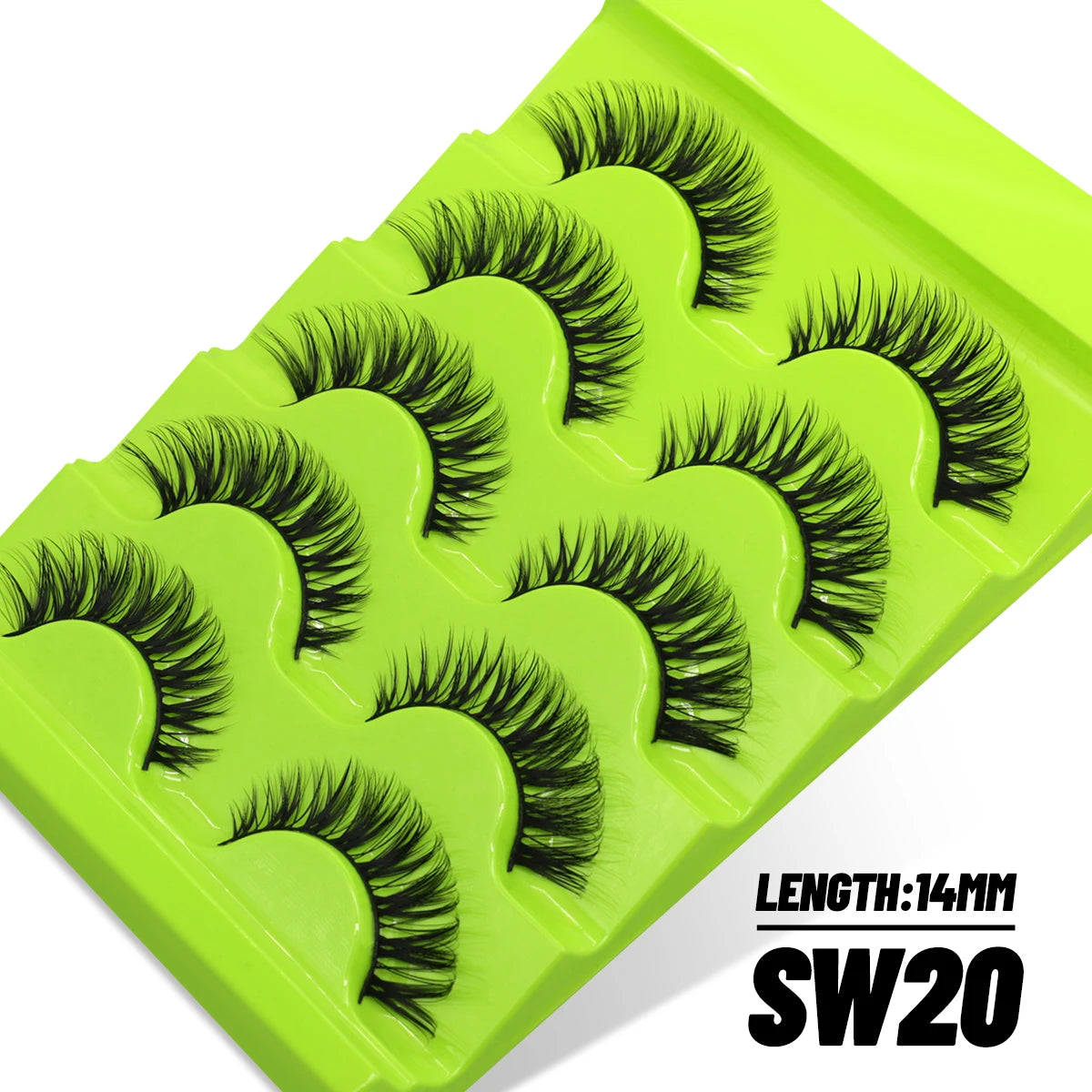 Manga Lashes Cat eye 3D Natural False Lashes Eyelashes Natural Look Manga Lashes Soft Cross Wispy Natural Eyelash Extension