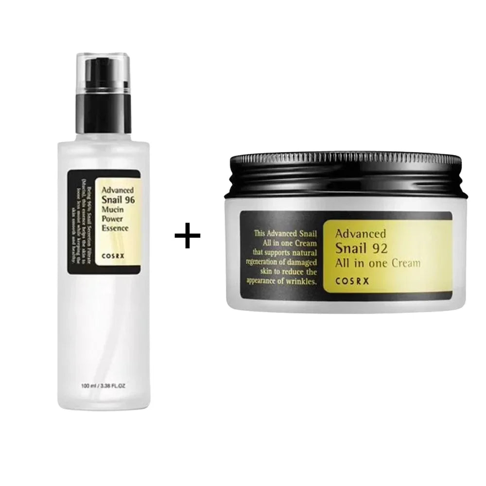 Advanced Snail 92 All Cream Snail 96 Mucin Power Essence Moisturizing Smoothing Nourishing Korean Facial Care
