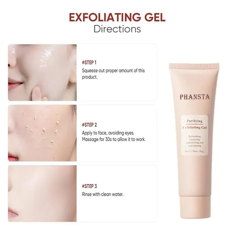 Revitalize Skin Fruit Acid Peeling Gel Facial Cleansing Exfoliating Peeling Scrub Deep Clean Acne Blackhead Remove Face Cleanser