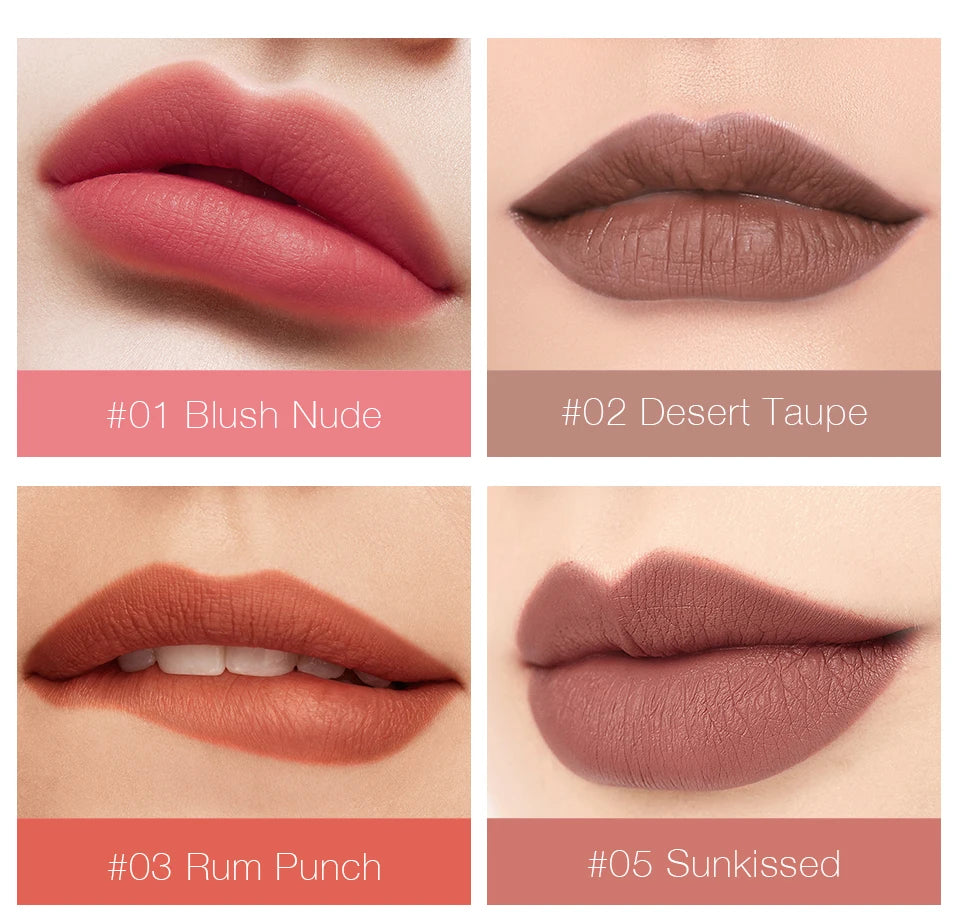 Wholesale O.TWO.O Lipstick Lip Gloss Makeup Waterproof Velvet 12 Colors Liquid Lip Stick Matte Long Lasting Sexy Red Lip Tint