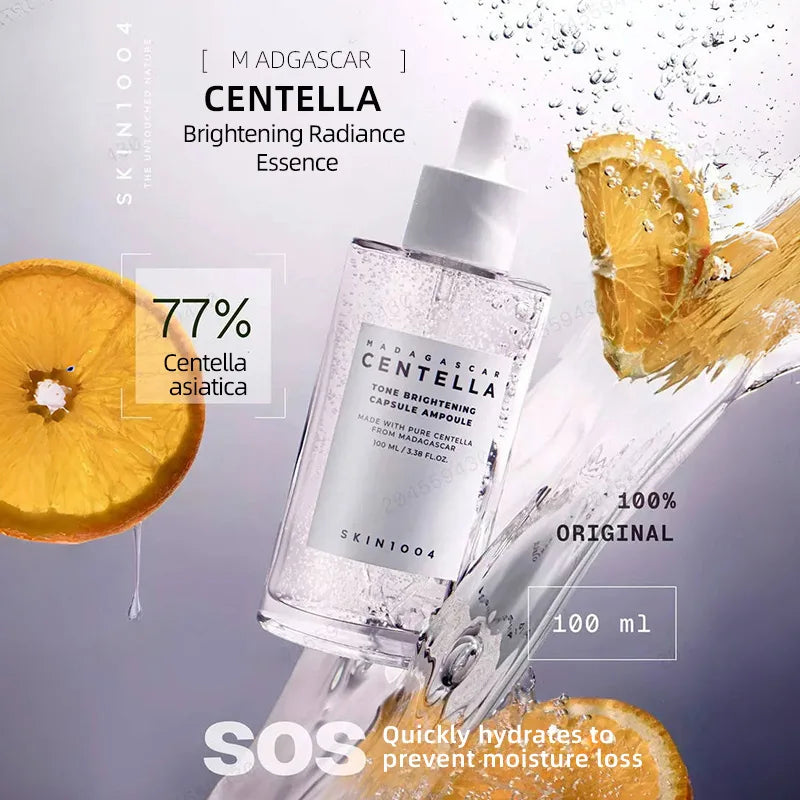 Korean Centella Brightening Capsule Ampoule Face Serum Moisturizing Cream and Makeup Cleaning Oil Skincare Original Products Set