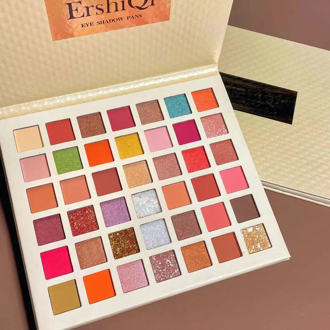42 Colors Cute Girl Eyeshadow Palette Glitter Pearlescent Eyeshadow Waterproof Eye Plate Shimmer Matte Makeup Female Cosmetics