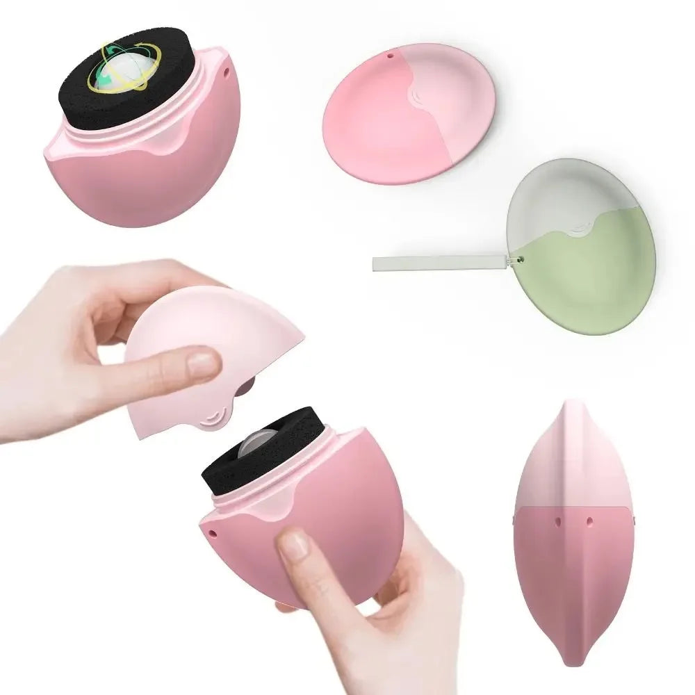 Silicone Suncream Roller Applicator Refillable Oval Isolation Lotion Cream Bottles Stitching Color Sunscreen Lotion Applicator