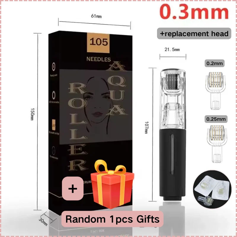 2025 New Skin Hydration Roller Micro Infusion System Oil Delivery Lip Plumper Face Brow Hair Scalp Serum Applicator Beauty Tool