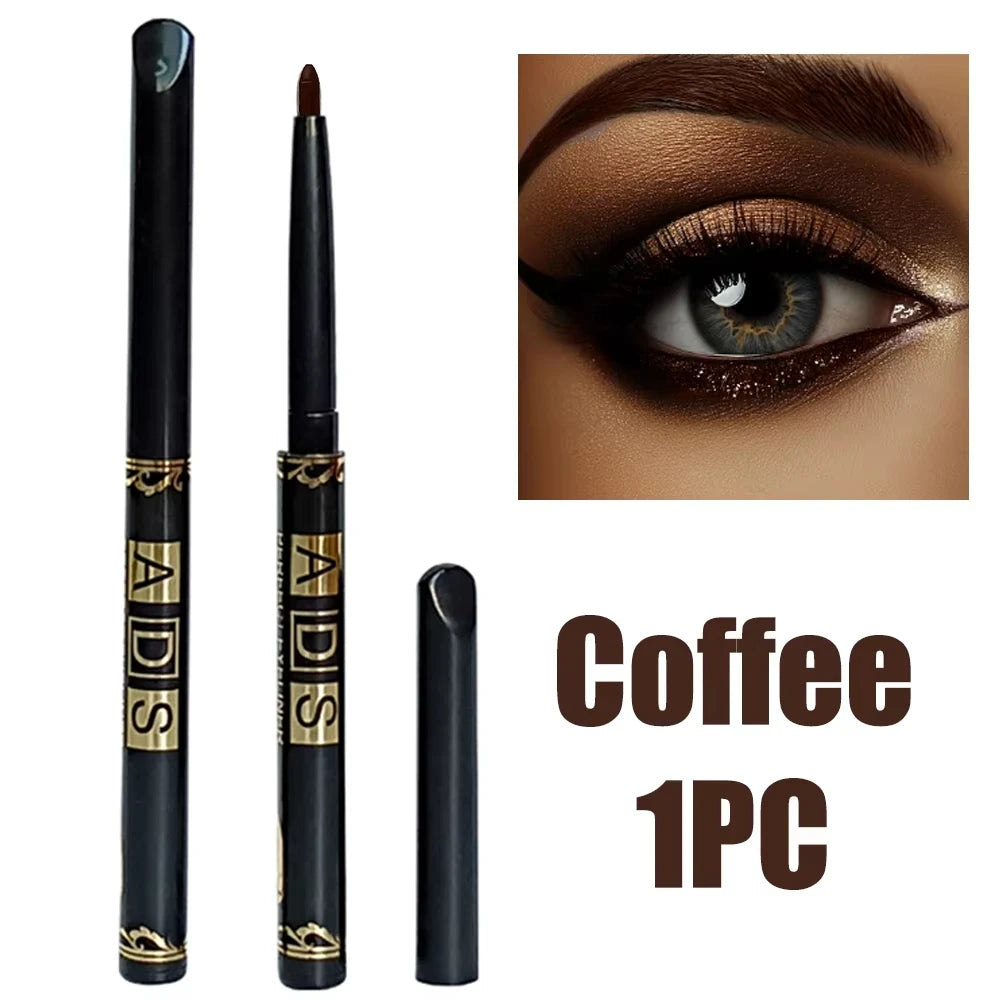 3Pcs Waterproof & Sweat-Proof Black Eyeliner Pencil Combined Lasting Smudge-Proof Bold Eye Makeup Easy Glide Formula for Perfe