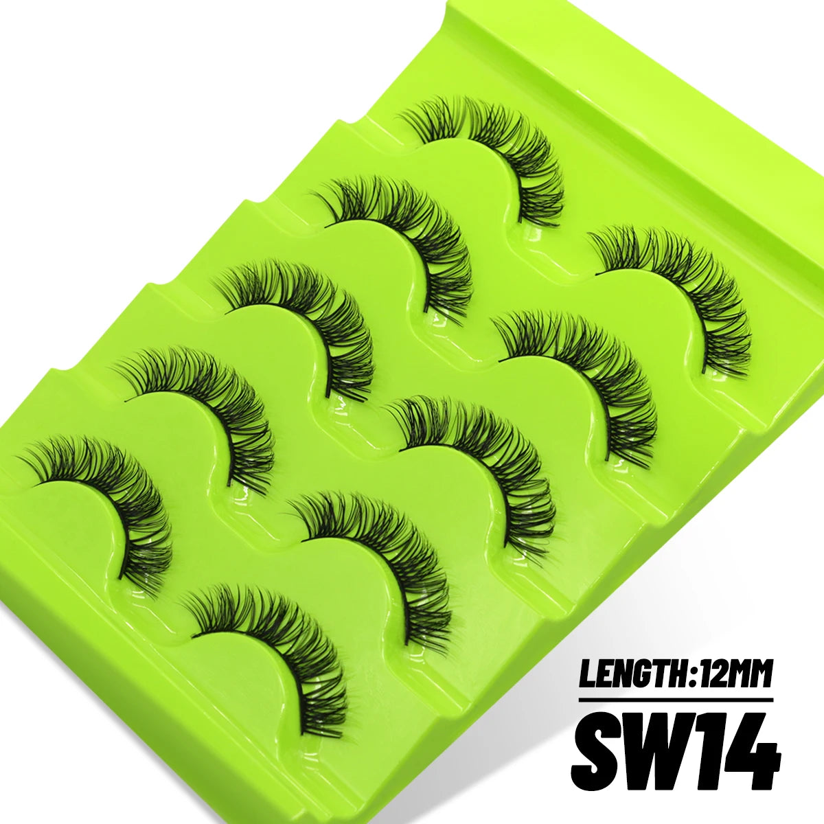 Manga Lashes Cat eye 3D Natural False Lashes Eyelashes Natural Look Manga Lashes Soft Cross Wispy Natural Eyelash Extension