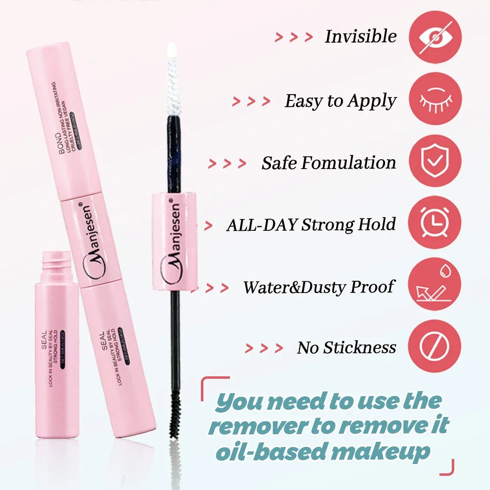 DIY Lashes Extension Kit Eyelashes 200 PCS Clusters Lash Bond and Seal Makeup Tools for Gluing Lashes Gluing Glue Accessories