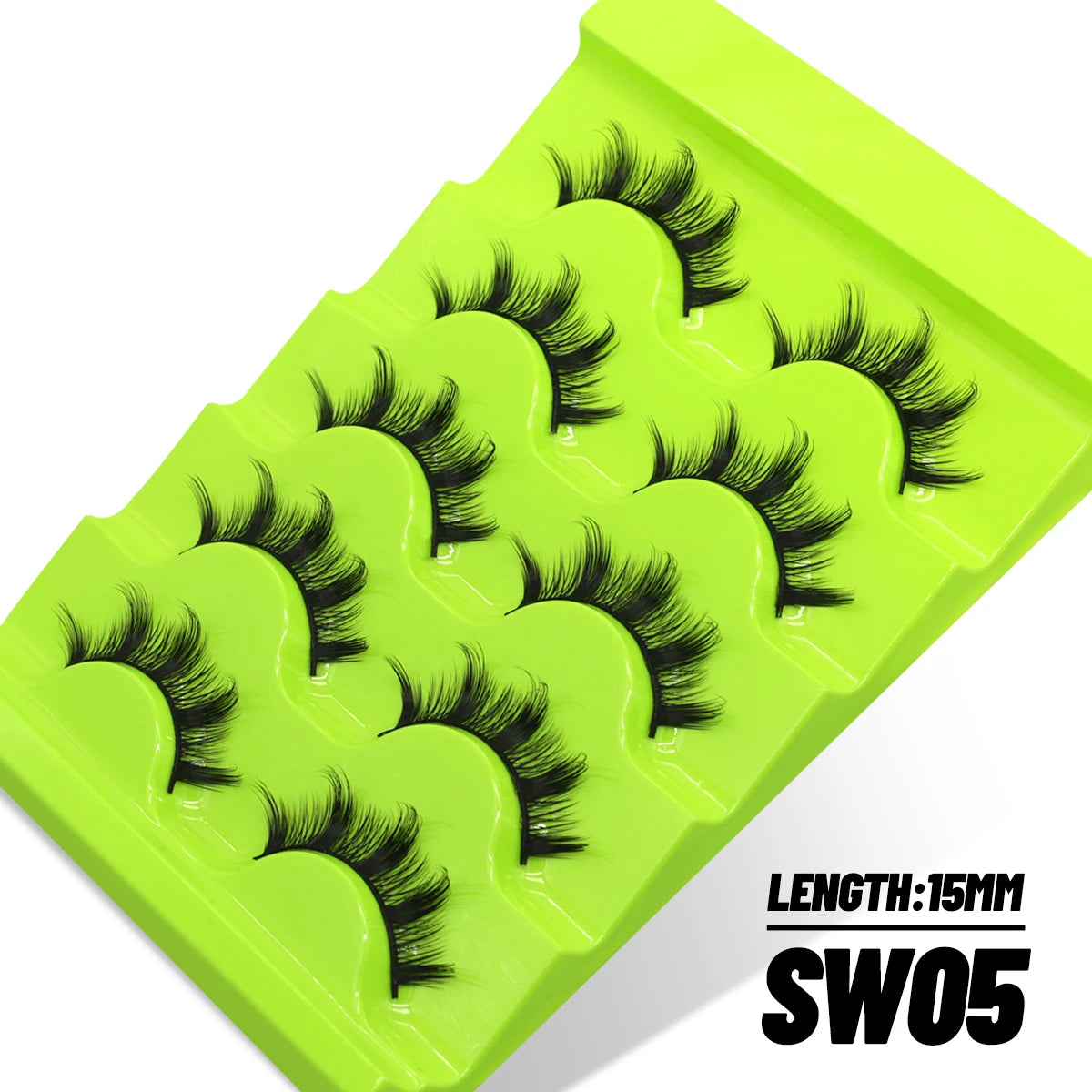 Manga Lashes Cat eye 3D Natural False Lashes Eyelashes Natural Look Manga Lashes Soft Cross Wispy Natural Eyelash Extension