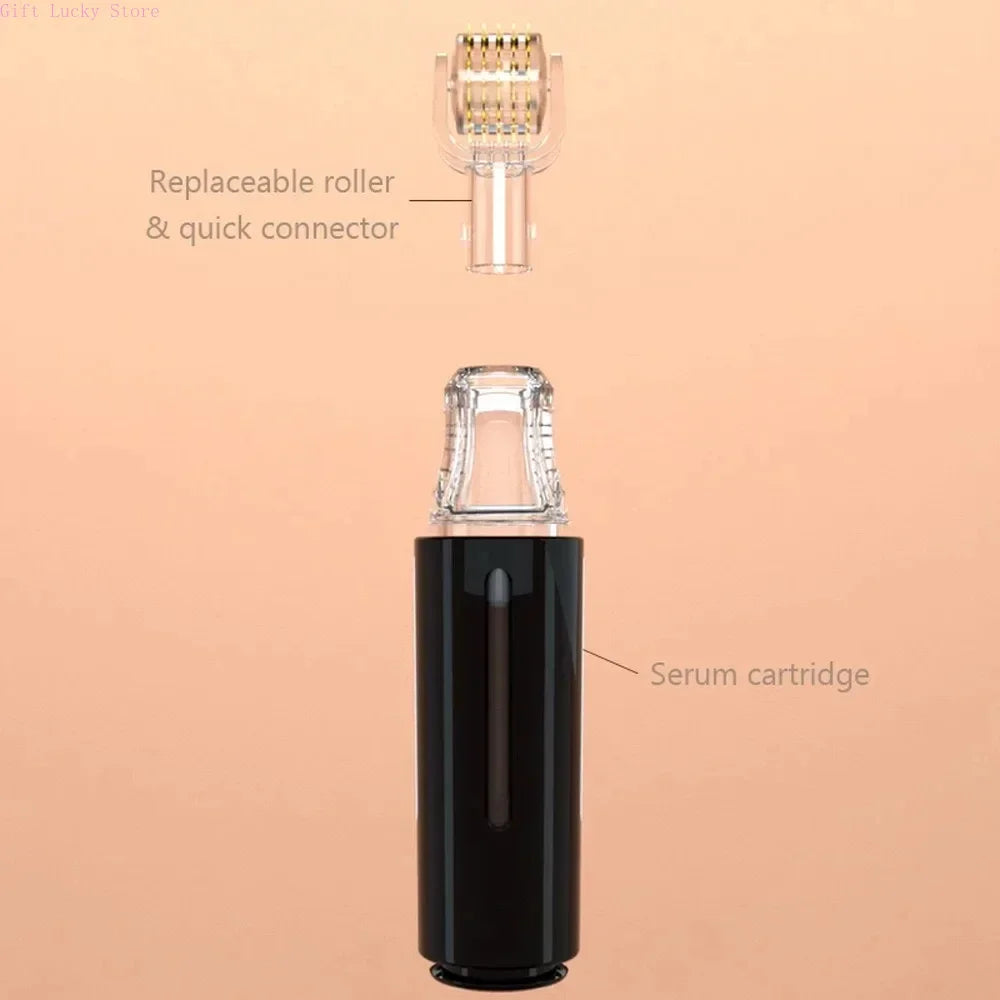2025 New Skin Hydration Roller Micro Infusion System Oil Delivery Lip Plumper Face Brow Hair Scalp Serum Applicator Beauty Tool