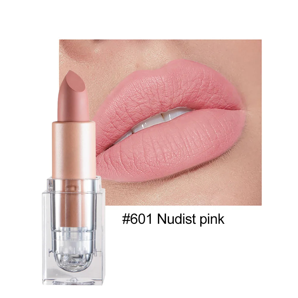 HANDAIYAN Matte Nude Lipstick Velvet Finish Lipsticks Long-Lasting Waterproof Women's Makeup Korean Cosmetic Popular Gift Item