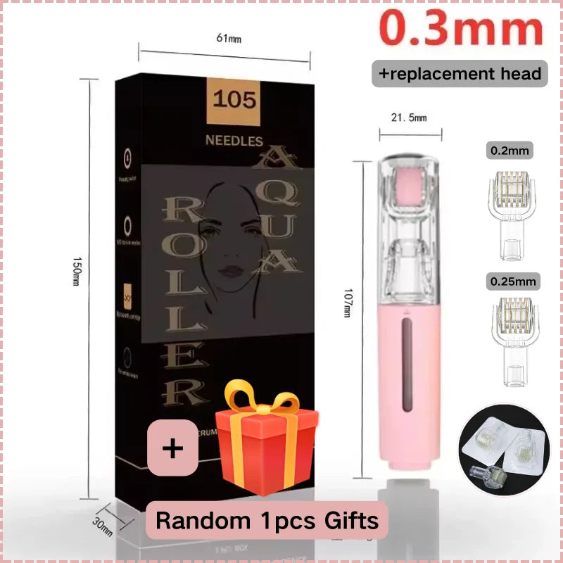 2025 New Skin Hydration Roller Micro Infusion System Oil Delivery Lip Plumper Face Brow Hair Scalp Serum Applicator Beauty Tool