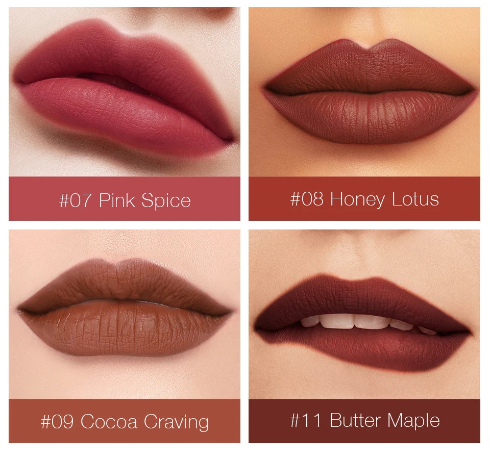 Wholesale O.TWO.O Lipstick Lip Gloss Makeup Waterproof Velvet 12 Colors Liquid Lip Stick Matte Long Lasting Sexy Red Lip Tint
