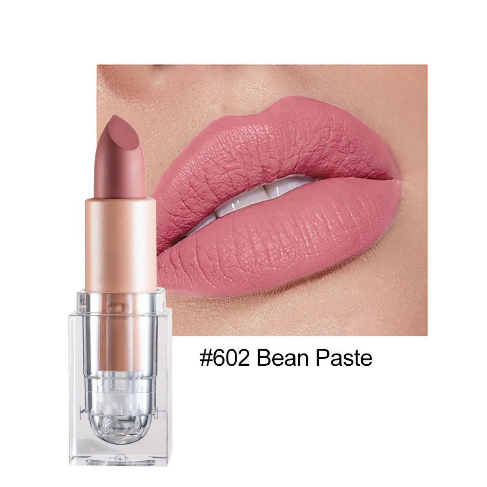 HANDAIYAN Matte Nude Lipstick Velvet Finish Lipsticks Long-Lasting Waterproof Women's Makeup Korean Cosmetic Popular Gift Item