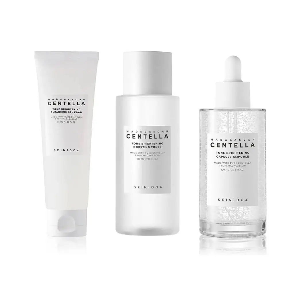 Korean Centella Brightening Capsule Ampoule Face Serum Moisturizing Cream and Makeup Cleaning Oil Skincare Original Products Set