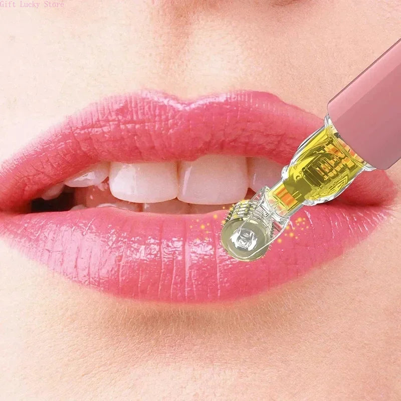 2025 New Skin Hydration Roller Micro Infusion System Oil Delivery Lip Plumper Face Brow Hair Scalp Serum Applicator Beauty Tool