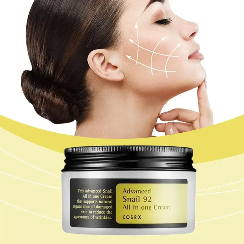 Advanced Snail 92 All Cream Snail 96 Mucin Power Essence Moisturizing Smoothing Nourishing Korean Facial Care
