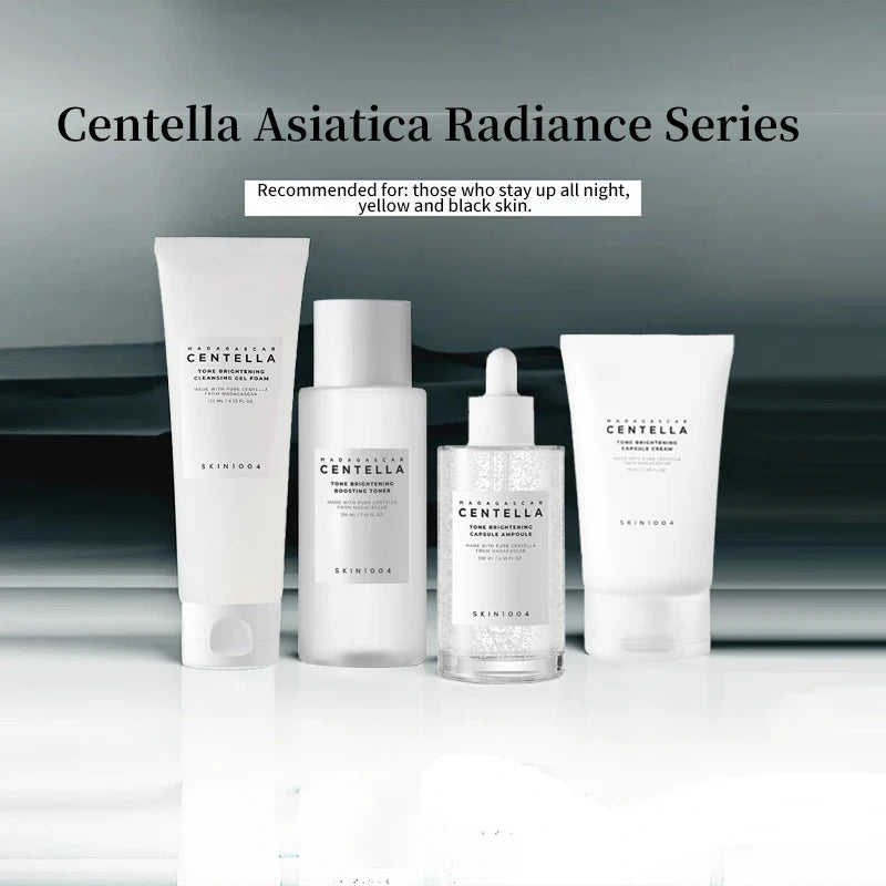 Korean Skin1004 Centella Ampoule Toner Cleanser Face Serum Cleaning Oil and Moisturizer Cream Skincare Kit Original Products Set