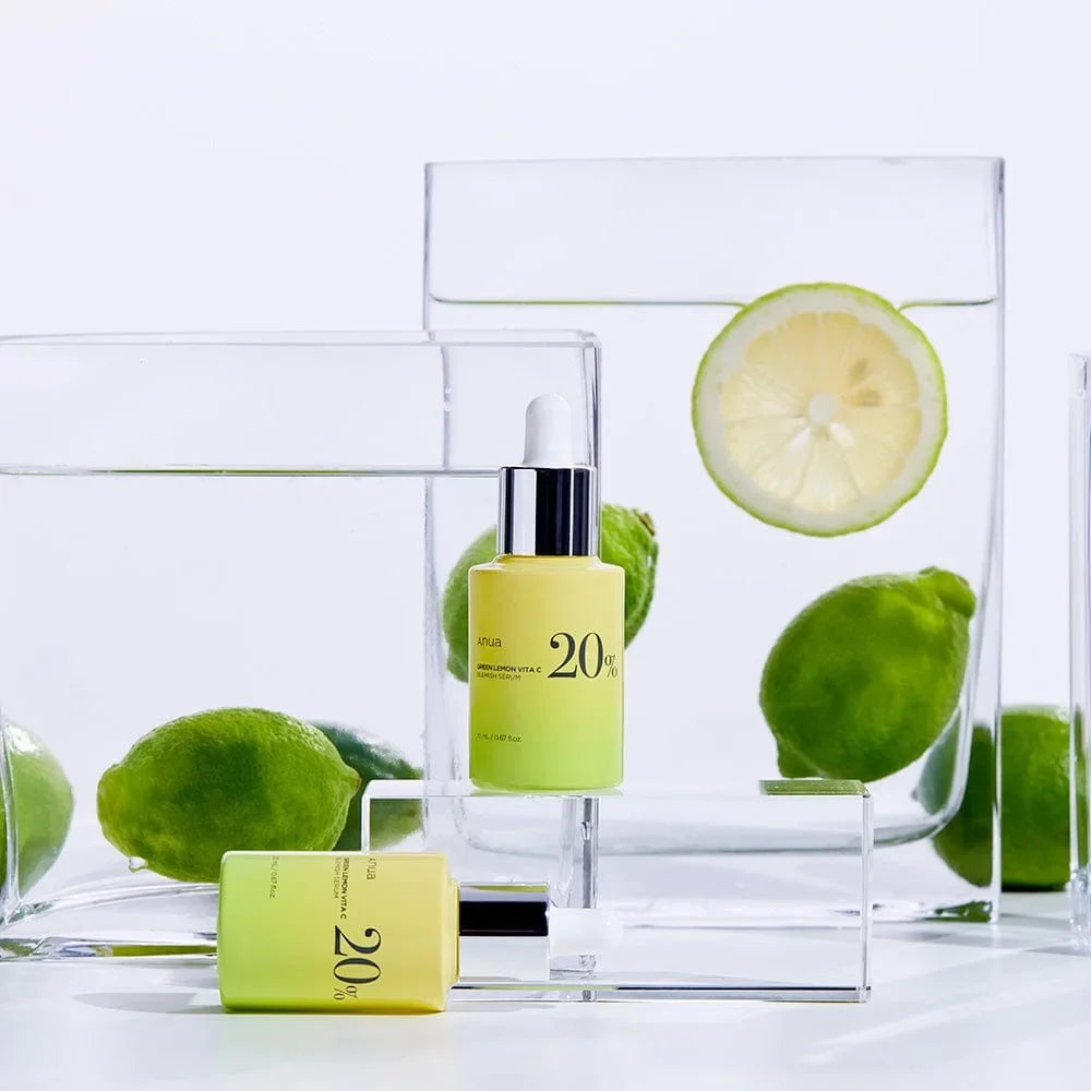 Korean Original Anua Green Lemon Vitamin C Essence Lime Serum 20ml Vitamin C Serum