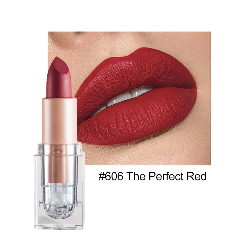 HANDAIYAN Matte Nude Lipstick Velvet Finish Lipsticks Long-Lasting Waterproof Women's Makeup Korean Cosmetic Popular Gift Item