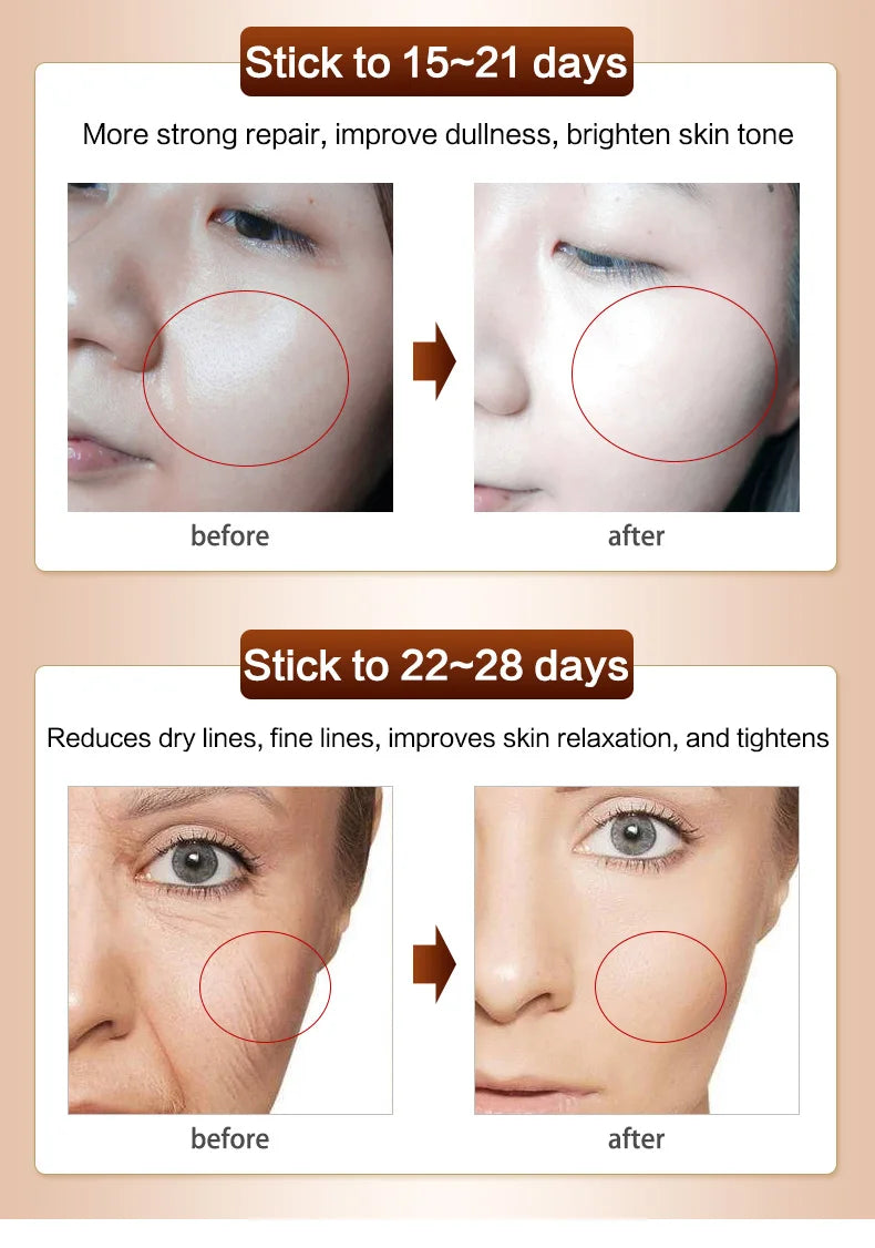 Korea Anti Aging Wrinkle Remover Face Cream Dry Skin Hydrating Facial Lifting Firming Day Night Cream Peptide Serum 50g