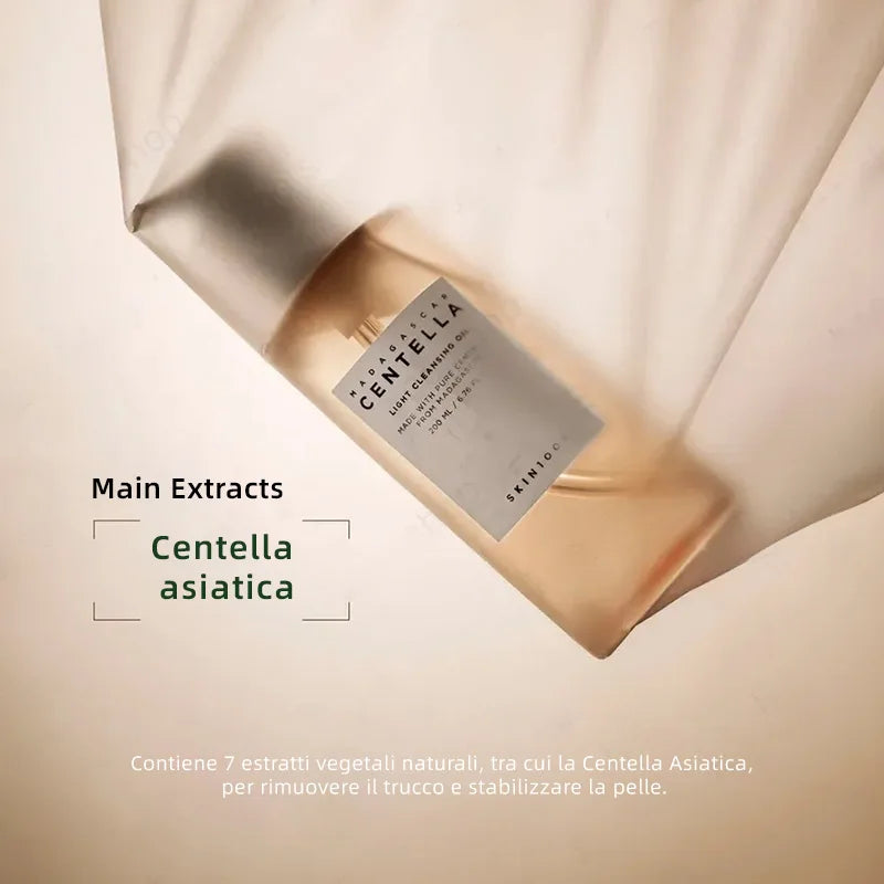 Korean Centella Brightening Capsule Ampoule Face Serum Moisturizing Cream and Makeup Cleaning Oil Skincare Original Products Set