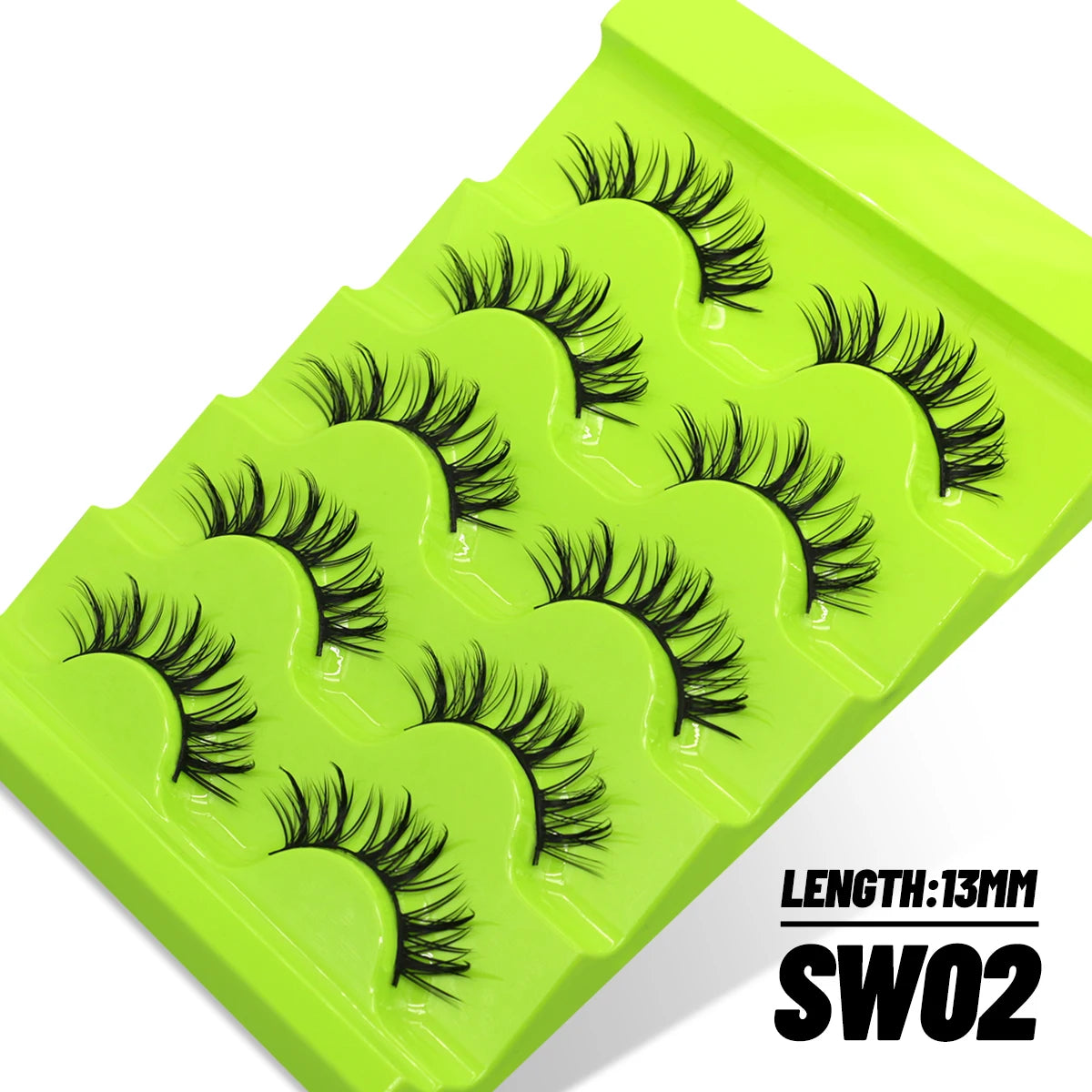 Manga Lashes Cat eye 3D Natural False Lashes Eyelashes Natural Look Manga Lashes Soft Cross Wispy Natural Eyelash Extension