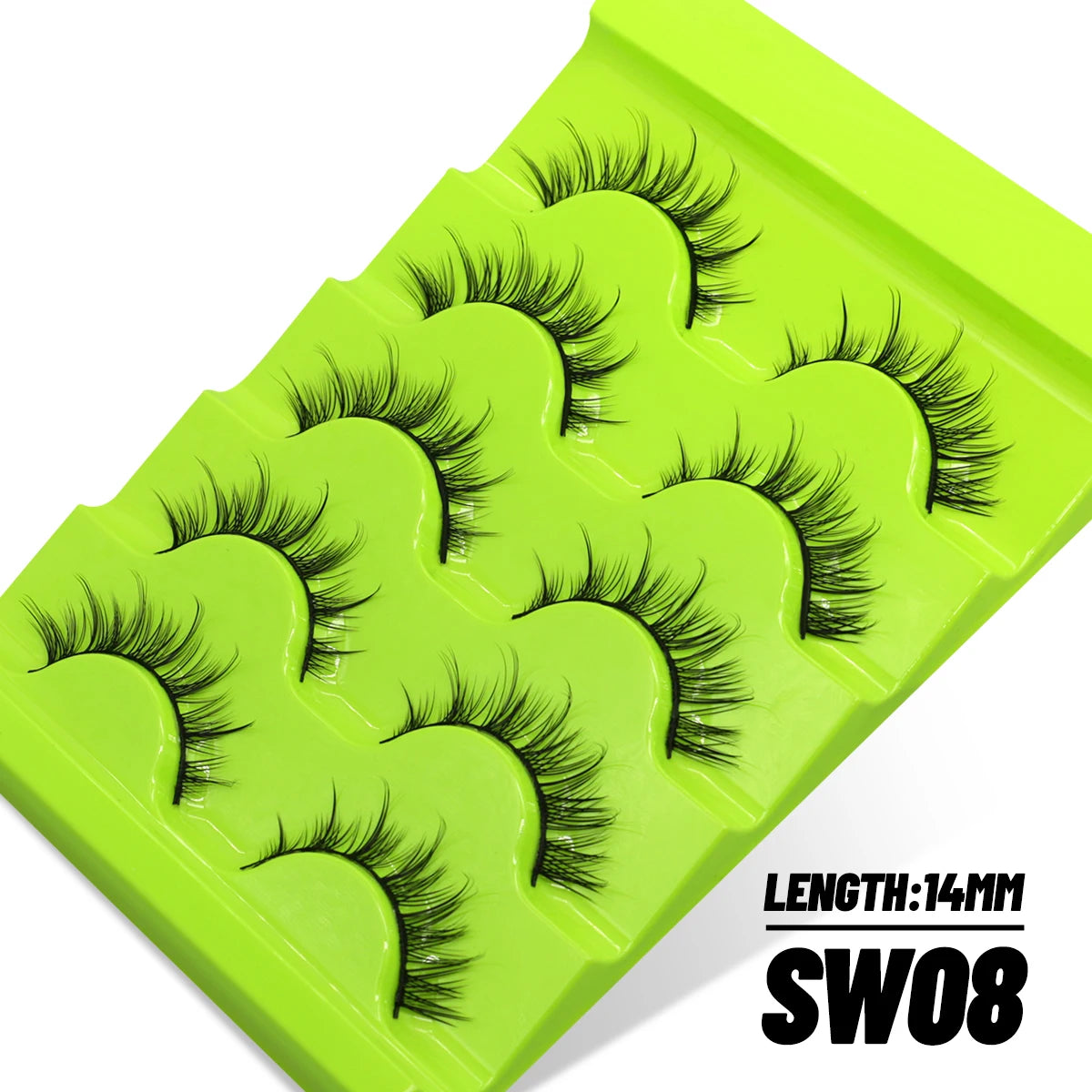 Manga Lashes Cat eye 3D Natural False Lashes Eyelashes Natural Look Manga Lashes Soft Cross Wispy Natural Eyelash Extension