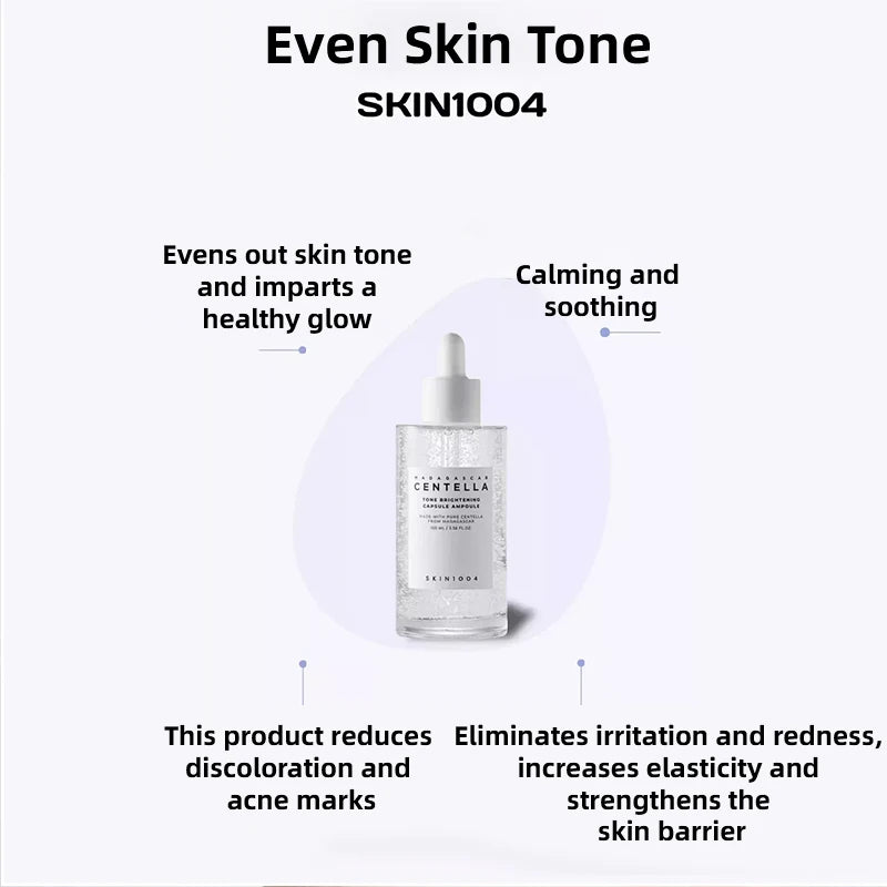 Korean Centella Brightening Capsule Ampoule Face Serum Moisturizing Cream and Makeup Cleaning Oil Skincare Original Products Set