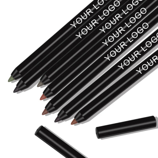 Private Label Adapter Glitter Retractable Eye Liner Tool Cosmetics Makeup Rotating Matte Waterproof Cream Eyeliner Pencil