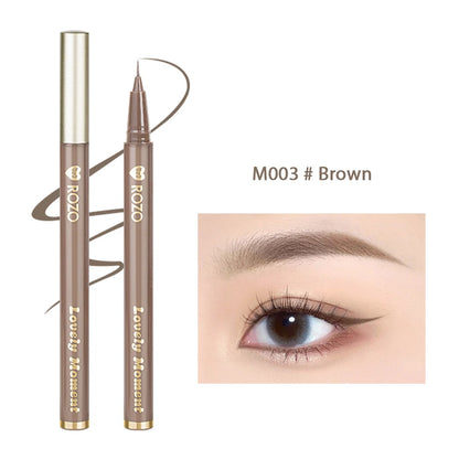 Waterproof Liquid Eyeliner Pen Cosmetic Lower Lashes Lying Silkworm Quick Drying 12 Hour Wear Ultra Fine Black Eyeliner Makeup