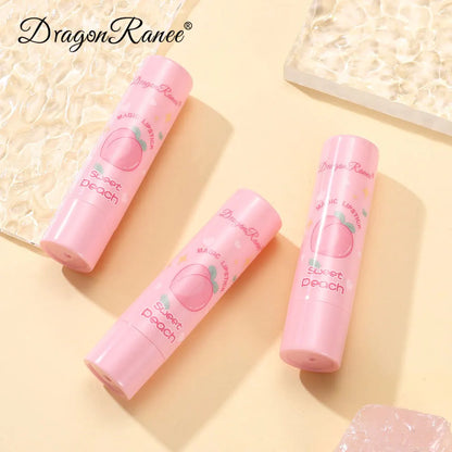 1PC Color Changing Lip Balm Temperature Change Tinted Lipstick Peach Moisturizing Lasting Waterproof Makeup Lip Care Cosmetics
