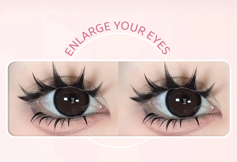 DINGSEN 5 Pairs Manga Lashes Eyes Lashes Soft Natural Long Eyelashes Fake Lashes Anime Wispy Strip False Eyelashes Makeup