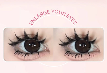 DINGSEN 5 Pairs Manga Lashes Eyes Lashes Soft Natural Long Eyelashes Fake Lashes Anime Wispy Strip False Eyelashes Makeup